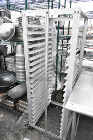 Metal Commercial Pan Transport Rack on Commercial Casters.