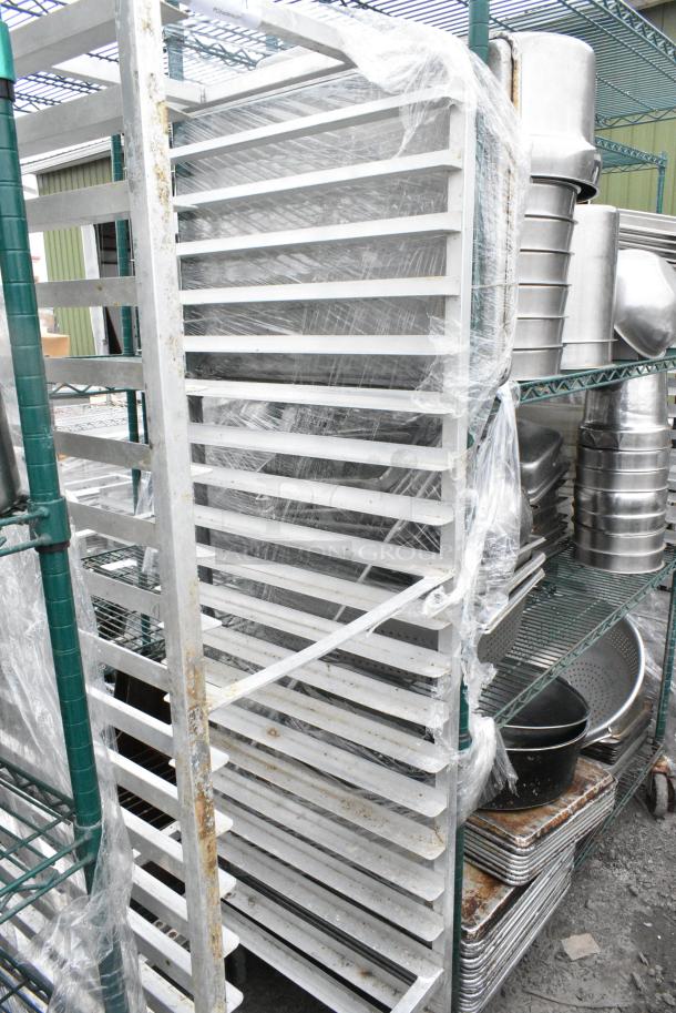 Metal Commercial Pan Transport Rack on Commercial Casters. - Image 4 of 5