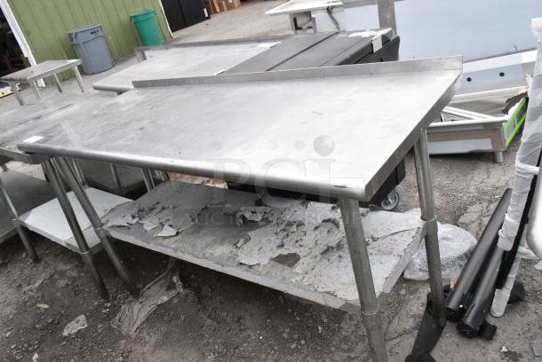 Stainless Steel Table w/ Metal Under Shelf. - Image 2 of 4