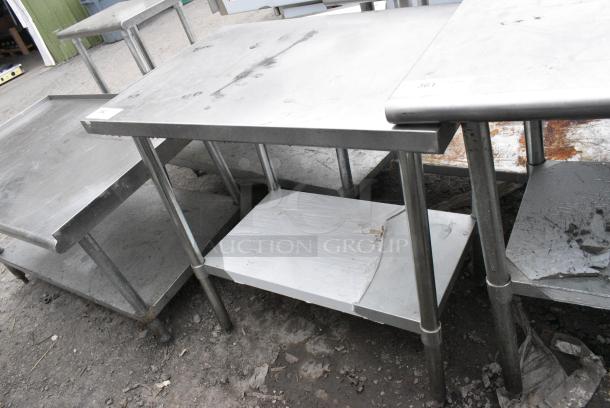 Stainless Steel Table w/ Metal Under Shelf. - Image 1 of 4