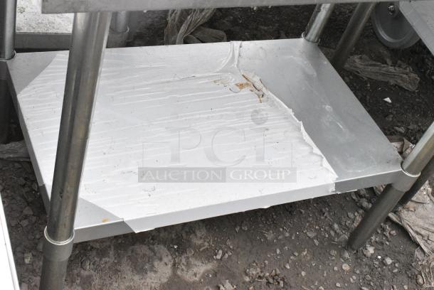 Stainless Steel Table w/ Metal Under Shelf. - Image 3 of 4