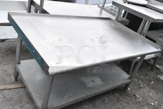 Stainless Steel Equipment Stand w/ Metal Under Shelf.