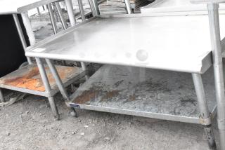 Stainless Steel Equipment Stand w/ Metal Under Shelf.