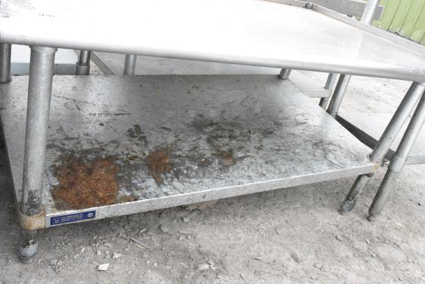 Stainless Steel Equipment Stand w/ Metal Under Shelf. - Image 3 of 5