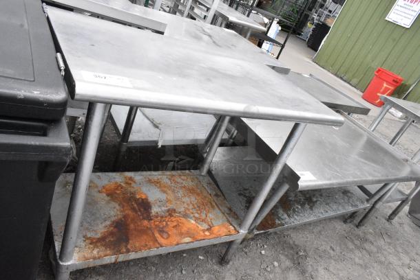 Stainless Steel Table w/ Metal Under Shelf. - Image 1 of 4