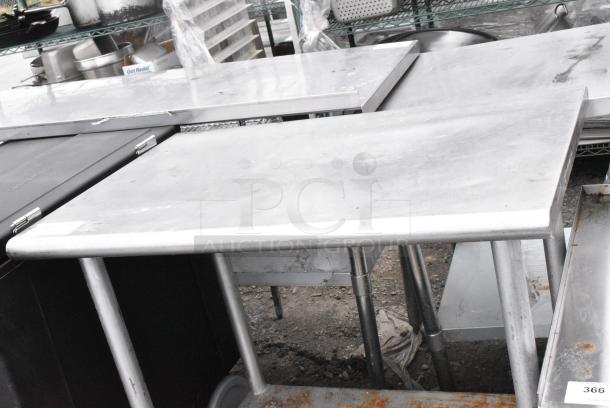 Stainless Steel Table w/ Metal Under Shelf. - Image 4 of 4