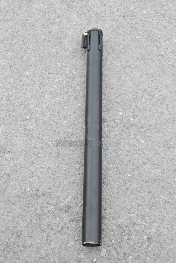 2 BRAND NEW SCRATCH AND DENT! 164RS36BK Lancaster Table & Seating 36" Black Metal Crowd Control / Guidance Stanchion with 78" Retractable Belt. Need Assembly. May Be Missing Pieces. 2 Times Your Bid! - Image 7 of 9