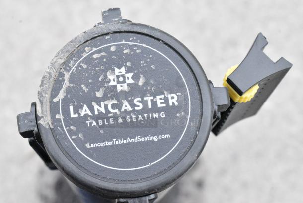2 BRAND NEW SCRATCH AND DENT! 164RS36BK Lancaster Table & Seating 36" Black Metal Crowd Control / Guidance Stanchion with 78" Retractable Belt. Need Assembly. May Be Missing Pieces. 2 Times Your Bid! - Image 9 of 9