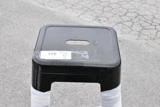 3 BRAND NEW SCRATCH AND DENT! Black Metal Tolix Style Bar Height Stools. 3 Times Your Bid! - Image 5 of 5