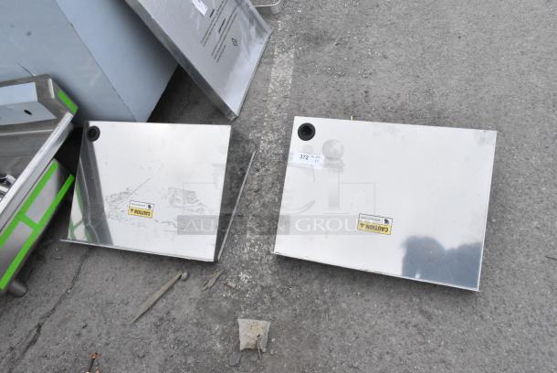 2 BRAND NEW SCRATCH AND DENT! Stainless Steel Wall Mount Shelves. 2 Times Your Bid! - Image 2 of 5