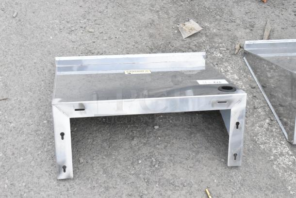 2 BRAND NEW SCRATCH AND DENT! Stainless Steel Wall Mount Shelves. 2 Times Your Bid! - Image 5 of 5