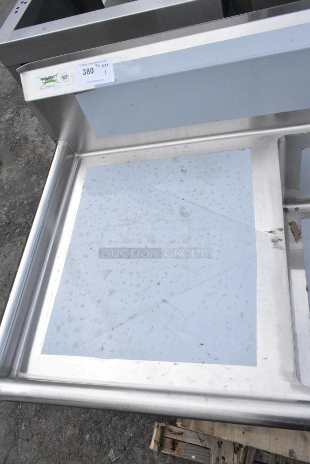 BRAND NEW SCRATCH AND DENT! Regency 600S32323224 Stainless Steel 3 Bay Sink w/ Dual Drain Boards. No Legs. - Image 7 of 8