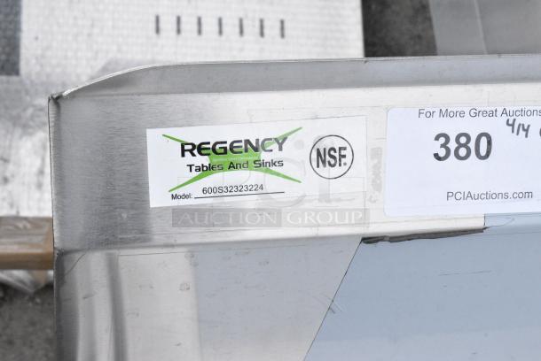BRAND NEW SCRATCH AND DENT! Regency 600S32323224 Stainless Steel 3 Bay Sink w/ Dual Drain Boards. No Legs. - Image 8 of 8