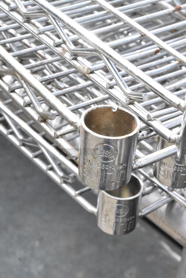 ALL ONE MONEY! Lot of 10 Chrome Finish Wire Shelves - Image 3 of 5