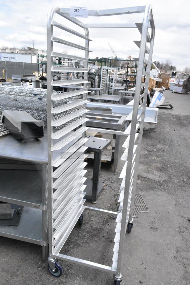 Metal Commercial Pan Transport Rack on Commercial Casters. - Image 1 of 4