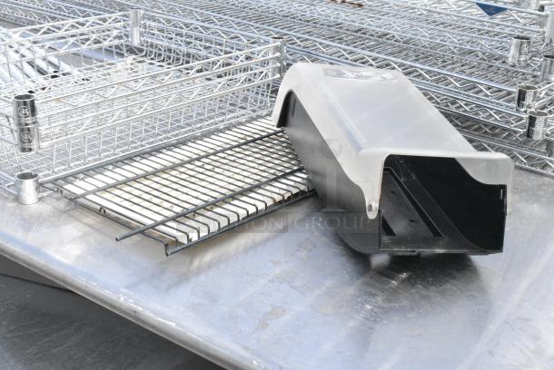 Stainless Steel Table w/ 2 Metal Under Shelf and Contents Including Wire Shelves - Image 5 of 6