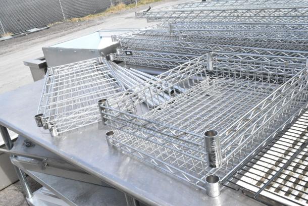 Stainless Steel Table w/ 2 Metal Under Shelf and Contents Including Wire Shelves - Image 6 of 6