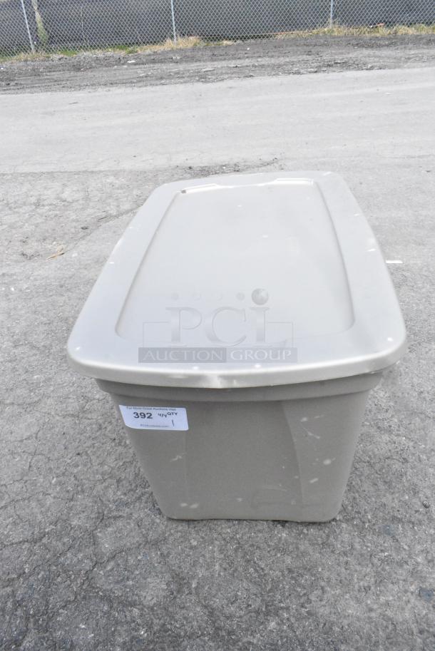 Tan 30 Gallon Bin - Image 1 of 6