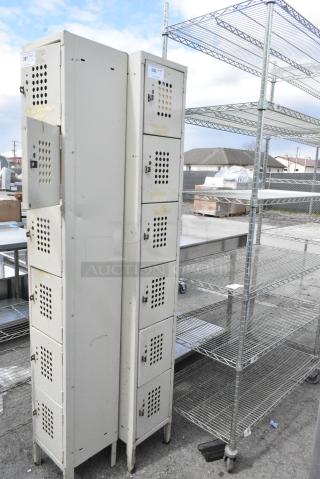 Metal 6 Cubby Locker.