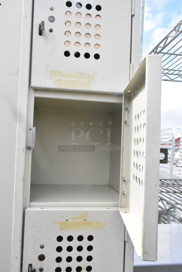 Metal 6 Cubby Locker. - Image 3 of 7