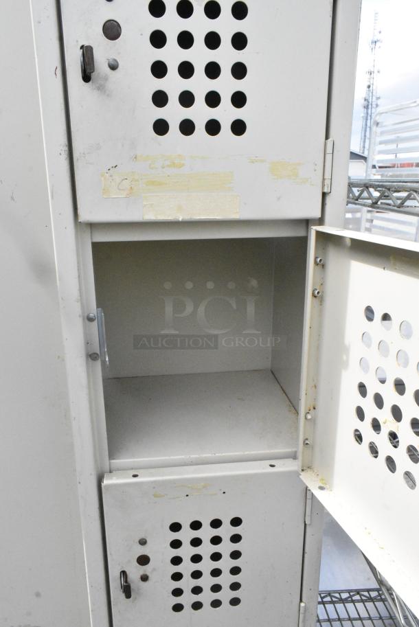 Metal 6 Cubby Locker. - Image 4 of 7