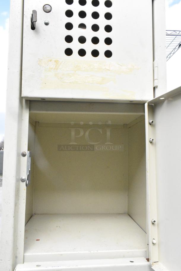Metal 6 Cubby Locker. - Image 3 of 7