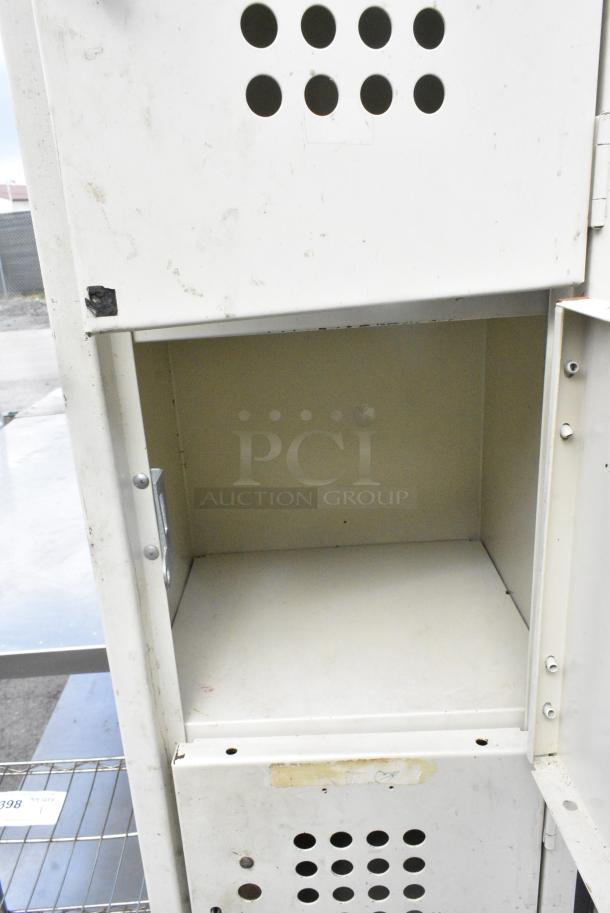 Metal 6 Cubby Locker. - Image 4 of 7