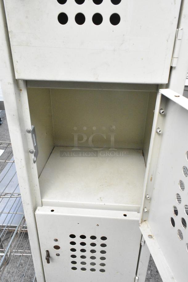 Metal 6 Cubby Locker. - Image 5 of 7