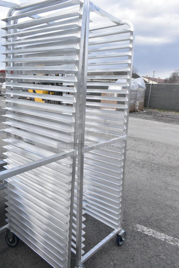 BRAND NEW SCRATCH AND DENT! Metal Commercial Pan Transport Rack on Commercial Casters. - Image 2 of 4