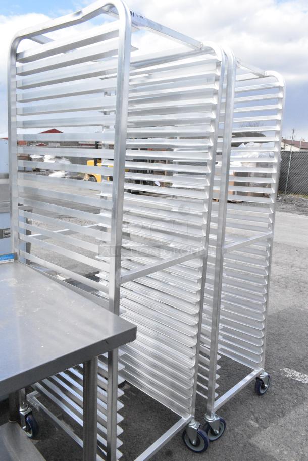 BRAND NEW SCRATCH AND DENT! Metal Commercial Pan Transport Rack on Commercial Casters. - Image 2 of 4