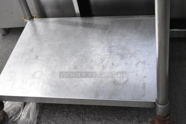Stainless Steel Table w/ Metal Under Shelf on Commercial Casters. - Image 3 of 6