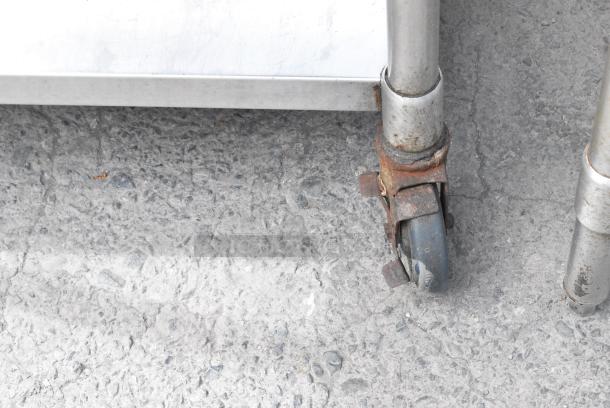 Stainless Steel Table w/ Metal Under Shelf on Commercial Casters. - Image 4 of 6