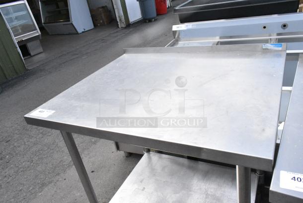 Stainless Steel Table w/ Metal Under Shelf on Commercial Casters. - Image 5 of 6