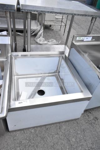 BRAND NEW SCRATCH AND DENT! Regency 600SM242412 29" 16-Gauge Stainless Steel One Compartment Floor Mop Sink - 24" x 24" x 12" Bowl