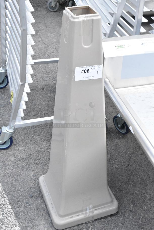 BRAND NEW SCRATCH AND DENT! Gray Poly Smokers Outpost Base - Image 1 of 2