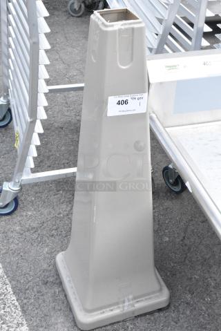 BRAND NEW SCRATCH AND DENT! Gray Poly Smokers Outpost Base
