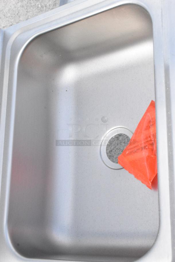 BRAND NEW SCRATCH AND DENT! Regency 600HS17FPB Hands Free Hand Sink with Pedestal Base - Image 3 of 4