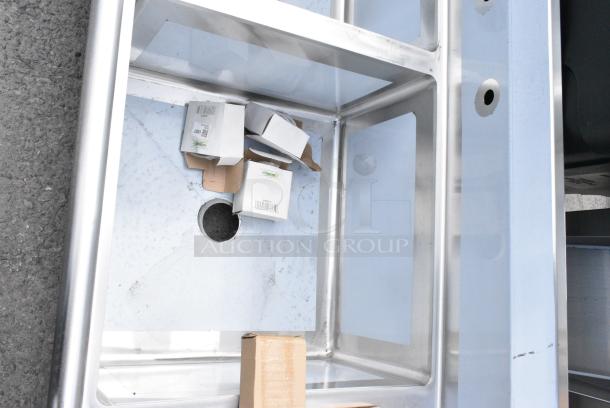 BRAND NEW SCRATCH AND DENT! Regency 600S22424224 Stainless Steel 2 Bay Sink w/ Dual Drain Boards. - Image 5 of 9