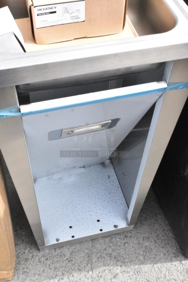 BRAND NEW SCRATCH AND DENT! Regency 600HS17FPB Hands Free Hand Sink with Pedestal Base - Image 2 of 7