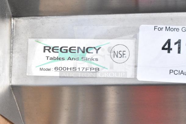 BRAND NEW SCRATCH AND DENT! Regency 600HS17FPB Hands Free Hand Sink with Pedestal Base - Image 7 of 7
