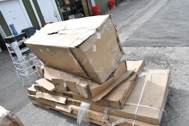 5 BRAND NEW SCRATCH AND DENT! Items Including 600TSB2448S Regency 24" x 48" 16-Gauge Stainless Steel Commercial Work Table with 4" Backsplash and Undershelf, 3493048BBESP Lancaster Table & Seating 30" x 48" Wood Butcher Block Table Top with Espresso Finish, 2 600TS3072S Regency 30" x 72" 16-Gauge 304 Stainless Steel Commercial Work Table with Undershelf, 522CS31014LK Steelton 54" 18-Gauge Stainless Steel Three Compartment Commercial Sink with 2 Drainboards - 10" x 14" x 12" Bowls. 5 Times Your Bid! - Image 2 of 6