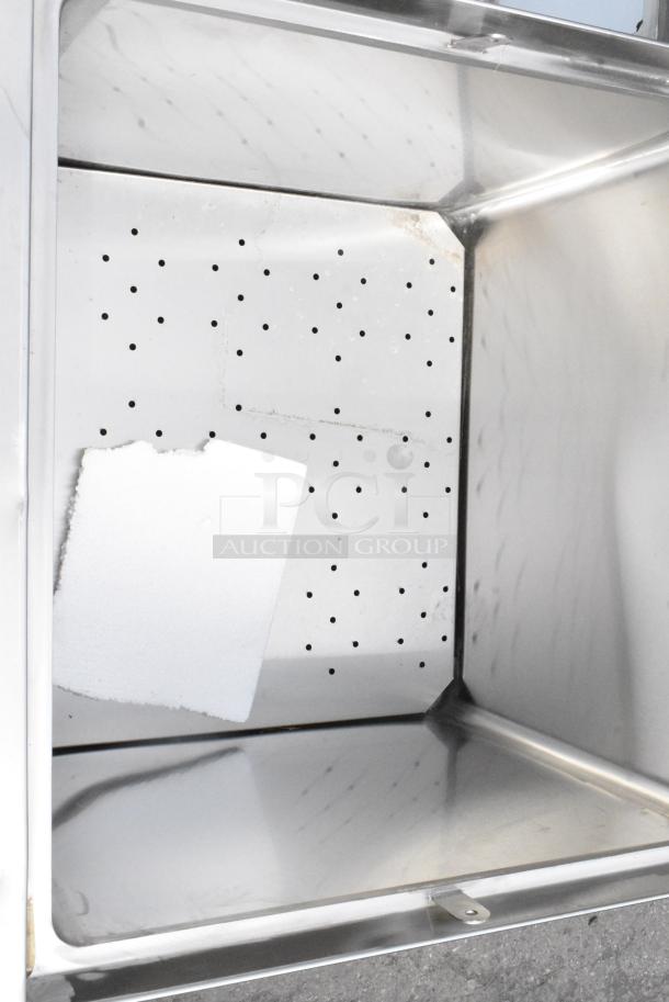 BRAND NEW SCRATCH AND DENT! Regency 600BB2424 24" x 24" Stainless Steel Beer Box with 3" Backsplash - 20 3/4" x 21 3/4" x 18" Bowl - Image 3 of 4