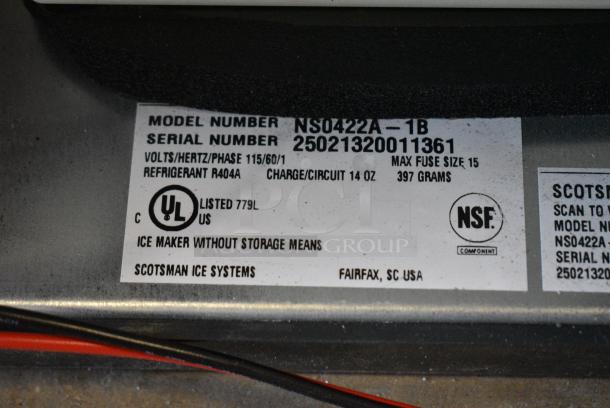 BRAND NEW SCRATCH AND DENT! 2025 Scotsman NS0122A-1B Stainless Steel Commercial Ice Machine Head. 115 Volts, 1 Phase. - Image 6 of 6