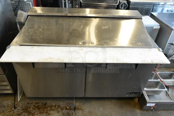 L&J NY JSP-61M Stainless Steel Commercial Prep Table. 115 Volts, 1 Phase. Tested and Working! - Image 1 of 11