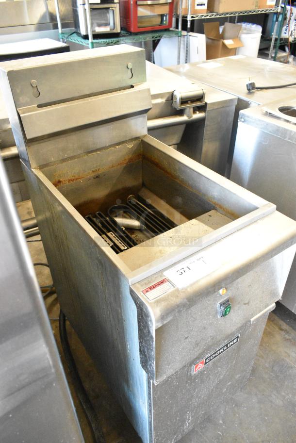 2023 Cookline CF-40E-208-3 Stainless Steel Commercial Floor Style Electric Powered Deep Fat Fryer. 208 Volts, 3 Phase. - Image 2 of 9