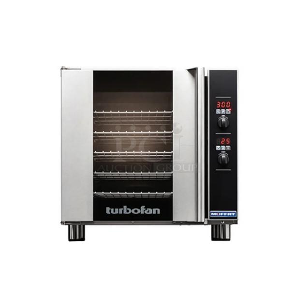 BRAND NEW SCRATCH AND DENT! Moffat E32D5 28-7/8" Turbofan Full-Size Digital/Electric Countertop Convection Oven With Porcelain Oven Chamber. 208 Volts, 1 Phase. - Image 1 of 5