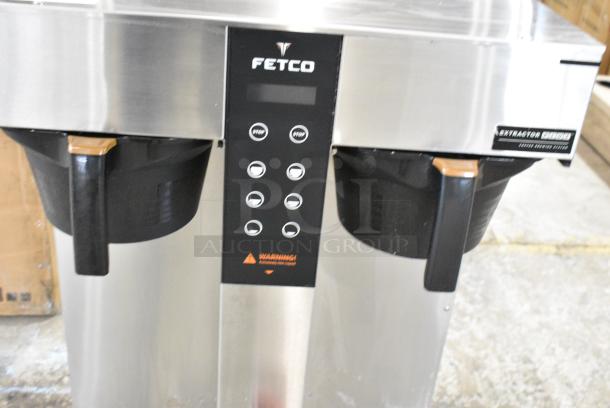 BRAND NEW SCRATCH AND DENT! 2025 Fetco CBS-1252 Plus Series Twin Automatic Digital Coffee Brewer With Plastic Brew Basket w/ Hot Water Dispenser and 2 Poly Brew Baskets. 208/240 Volts, 1 Phase. - Image 4 of 8