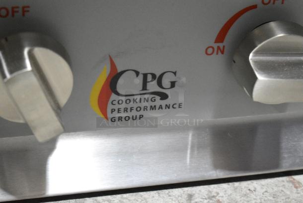 BRAND NEW SCRATCH AND DENT! 2024 Cooking Performance Group CPG 351RCPG24NL Stainless Steel Commercial 4 Burner Gas Countertop Range / Hot Plate - 88,000 BTU. - Image 3 of 8
