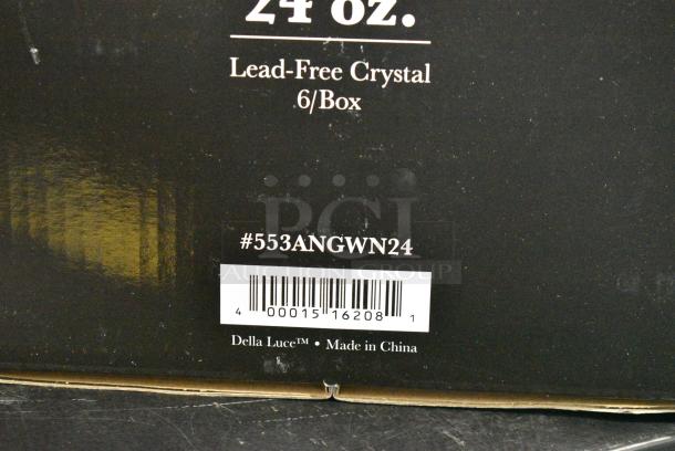 BRAND NEW SCRATCH AND DENT! Box of 4 Della Luce Astro 553ANGWN24 24 oz Red Wine Glasses - Image 8 of 8