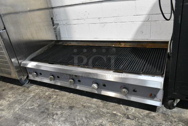 2020 Cooking Performance Group CPG 351CRCPG60NL Stainless Steel Commercial Countertop Natural Gas Powered Charbroiler Grill. 200,000 BTU. - Image 3 of 8